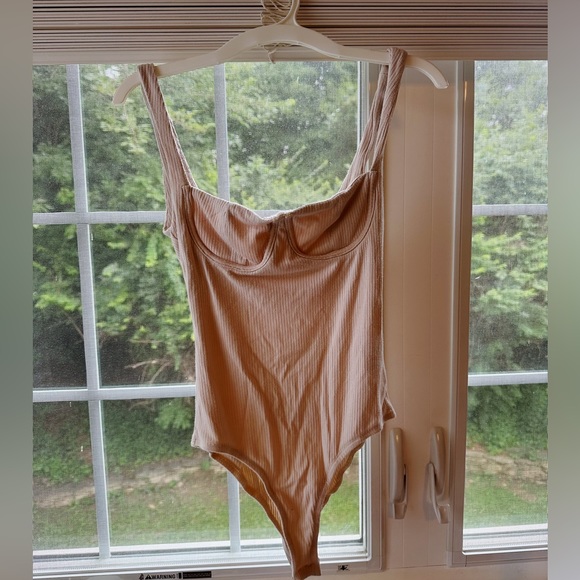 Princess Polly Tops - Princess Polly Kloye Bodysuit Beige